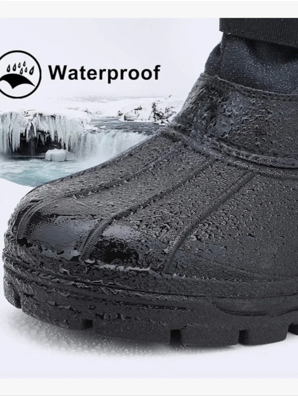 Men's Winter Waterproof Insulated Shell Warm Inner Comfortable Outdoor Snow Boot